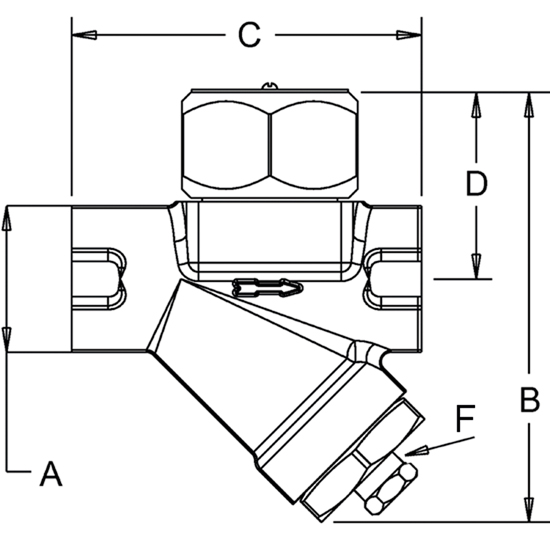 Stalen Armstrong thermodynamische condenspot&nbsp;&nbsp;|&nbsp;&nbsp;CD-72S